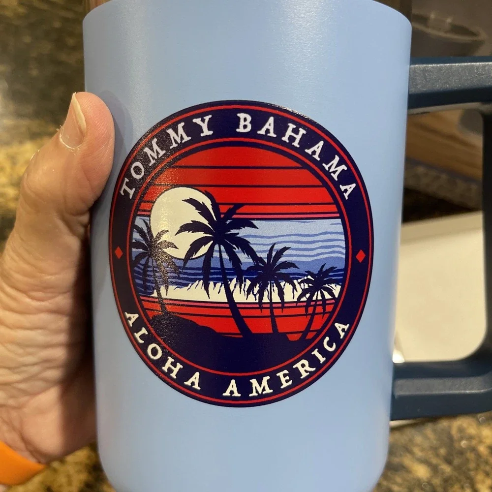 Tommy Bahama 40 oz Tumbler Two 12 oz Cup Stainless Hydration Beverage Set (M)